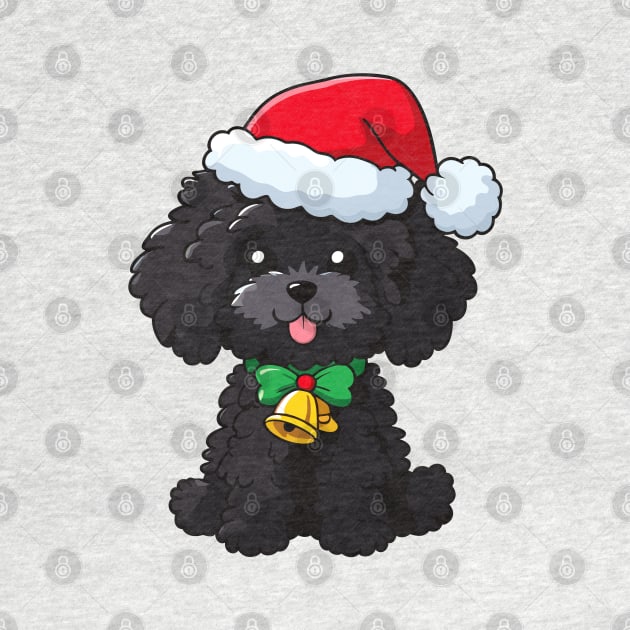 Black cavapoo xmas by rysiupol